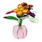 Crystal Expressions 3.25 In Daisy Posy Pot Summer Figurine , Lightweight Multi Seasonal Decor Floral Nectar